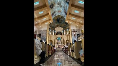 Harold Carver, the director of St Stephen’s School, who oversaw the construction of the church, offered it to the Catholic Diocese of Simla Chandigarh under the patronage of bishop Reverend Ignatius Mascarenhas. (HT Photo)
