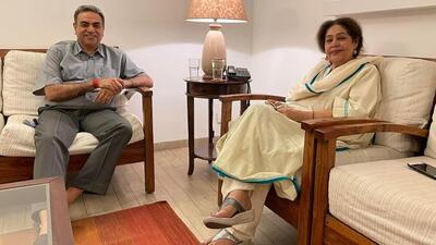 In a post on Facebook, Kirron Kher congratulated Sanjay Tandon for being selected as the BJP candidate from Chandigarh Lok Sabha seat. (Facebook//kirronkher14) In a post on Facebook, Kirron Kher congratulated Sanjay Tandon for being selected as the BJP candidate from Chandigarh Lok Sabha seat. (Facebook//kirronkher14)