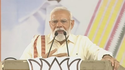 Prime Minister Narendra Modi accused the DMK of dividing people over language, region and faith. (X/BJP) Prime Minister Narendra Modi accused the DMK of dividing people over language, region and faith. (X/BJP)