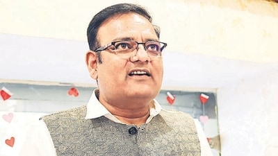 Raaj Kumar Anand announces his resignation on Monday. (Vipin Kumar/HT Photo) Raaj Kumar Anand announces his resignation on Monday. (Vipin Kumar/HT Photo)