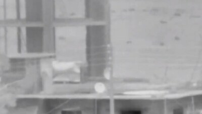 The military released a video of a strike against a building. (X/@idfonline) The military released a video of a strike against a building. (X/@idfonline)