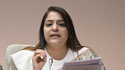 The term of the incumbent mayor, Shelly Oberoi, ended on March 31, but she will continue in her position till a new mayor is elected. (HT Photo) The term of the incumbent mayor, Shelly Oberoi, ended on March 31, but she will continue in her position till a new mayor is elected. (HT Photo)