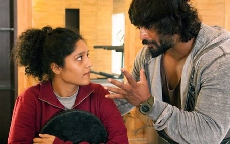 R Madhavan and Ritika Singh in a still from Saala Khadoos R Madhavan and Ritika Singh in a still from Saala Khadoos