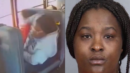 Littleton Public School bus aide Kiarra Jones fired, and arrested after assaulting three autistic child (Arapahoe County/X)