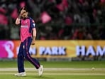 Rajasthan Royals' Yuzvendra Chahal celebrates after taking the wicket of Gujarat Titans' captain Shubman Gill. Rajasthan Royals' Yuzvendra Chahal celebrates after taking the wicket of Gujarat Titans' captain Shubman Gill.