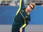 Adam Zampa bowls during the third Twenty20 international cricket match between New Zealand and Australia at Eden Park Adam Zampa bowls during the third Twenty20 international cricket match between New Zealand and Australia at Eden Park