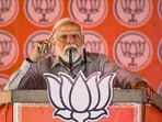 Prime Minister Narendra Modi addresses a public meeting ahead of the upcoming Lok Sabha elections in Rishikesh on Thursday.