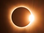 The total solar eclipse was awe-inspiring, but there was no solar flare explosion during the event.(AP)