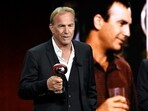 US actor and director Kevin Costner speaks about his film "Horizon: An American Saga" onstage during Warner Bros Pictures "The Big Picture" special presentation. (Photo by VALERIE MACON / AFP) US actor and director Kevin Costner speaks about his film "Horizon: An American Saga" onstage during Warner Bros Pictures "The Big Picture" special presentation. (Photo by VALERIE MACON / AFP)