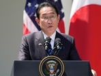 FILE - Japanese Prime Minister Fumio Kishida speaks during a news conference in the Rose Garden of the White House, April 10, 2024, in Washington. FILE - Japanese Prime Minister Fumio Kishida speaks during a news conference in the Rose Garden of the White House, April 10, 2024, in Washington.