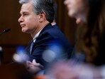 FILE PHOTO: FBI Director Christopher Wray testifies at a Senate Intelligence Committee hearing on worldwide threats to American security, on Capitol Hill in Washington, U.S., March 11, 2024. REUTERS/Julia Nikhinson/File Photo