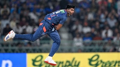 Lucknow Super Giants' Mayank Yadav (AFP) Lucknow Super Giants' Mayank Yadav (AFP)