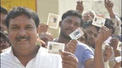 In 2019 Lok Sabha elections, the parliamentary constituency recorded a polling percentage of 55.78. (Sakib Ali/HT Photo)