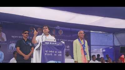 National coordinator of Bahujan Samaj Party Akash Anand in Agra on Thursday. (HT) National coordinator of Bahujan Samaj Party Akash Anand in Agra on Thursday. (HT)
