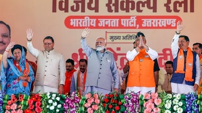 The rally is targeted at three Lok Sabha seats in Uttarakhand's Garhwal region Garhwal, Pauri Garhwal, and Haridwar. (PTI) The rally is targeted at three Lok Sabha seats in Uttarakhand's Garhwal region Garhwal, Pauri Garhwal, and Haridwar. (PTI)