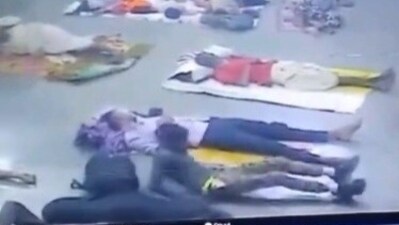 GRP Mahura released CCTV footage of the incident. (Screengrab)