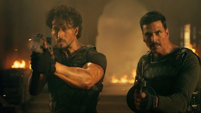 Bade Miyan Chote Miyan review: Akshay Kumar and Tiger Shroff fight deadliest psychopath in the film.