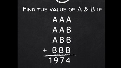 Will you be able to solve this brain teaser? (Instagram/@math_brainteasers) Will you be able to solve this brain teaser? (Instagram/@math_brainteasers)
