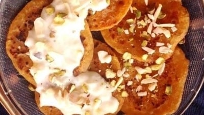 Kheer and Puda is a great combination to be offered to Maa Kushmanda as bhog. (Pinterest) Kheer and Puda is a great combination to be offered to Maa Kushmanda as bhog. (Pinterest)