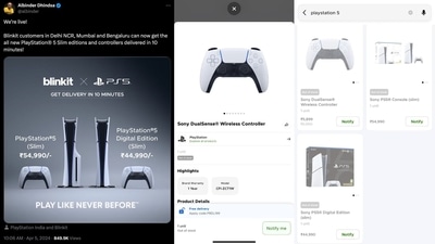 PS5 on Blinkit PS5 on Blinkit