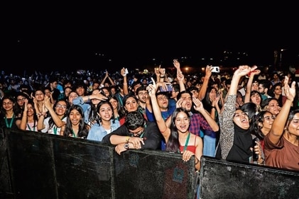 As per the college authorities, over 10,000 students visited the college to witness Mohit Chauhan perform live at Nexus '24. (Photo: Shantanu Bhattacharya/HT) As per the college authorities, over 10,000 students visited the college to witness Mohit Chauhan perform live at Nexus '24. (Photo: Shantanu Bhattacharya/HT)