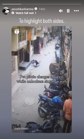 Anushka Sharma took to Instagram Stories to reshare the CCTV video. Anushka Sharma took to Instagram Stories to reshare the CCTV video.