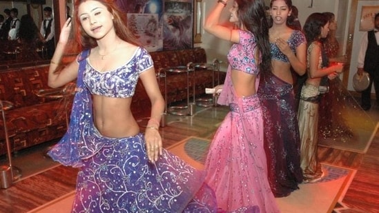 Bar girls at an Andheri West nightclub. HT Photo by Vijayanand Gupta