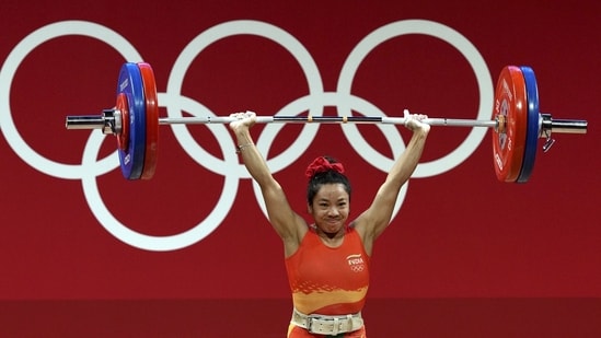India's Saikhom Mirabai Chanu (Gurinder Osan / PTI)
