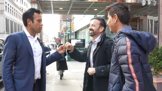 Vivek Ramaswamy had a 29sec talk with the Colombian immigrant (X/Vivek Ramaswamy)