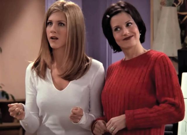 In an episode of Friends, high-school Monica asks Rachel about what sex feels like. Cringe! In an episode of Friends, high-school Monica asks Rachel about what sex feels like. Cringe!
