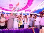 Speculations have been rife about his father Shivaram Hebbar, an MLA from Yellapur assembly segment, also planning to join the Congress. Speculations have been rife about his father Shivaram Hebbar, an MLA from Yellapur assembly segment, also planning to join the Congress.