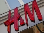 A view of the logo of fashion retailer H&M on one of its branches in Copenhagen, Denmark.(Reuters)