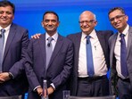 TCS salary hike 2024: TCS increments were in double digits for top performers. (In photo: TCS CEO K Krithivasan with TCS COO Natarajan Ganapathy Subramaniam, Executive Vice President and CHRO in TCS Milind Lakkad and TCS CFO Samir Seksaria.) TCS salary hike 2024: TCS increments were in double digits for top performers. (In photo: TCS CEO K Krithivasan with TCS COO Natarajan Ganapathy Subramaniam, Executive Vice President and CHRO in TCS Milind Lakkad and TCS CFO Samir Seksaria.)
