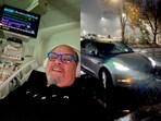 "I extend my gratitude to Elon Musk for his crazy erratic leadership in advancing technology," the man behind the wheel expressed his gratitude. "I extend my gratitude to Elon Musk for his crazy erratic leadership in advancing technology," the man behind the wheel expressed his gratitude.