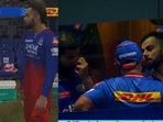 Virat Kohli with Mrs. Ambani (L) and Rohit Sharma (R) after the match. 