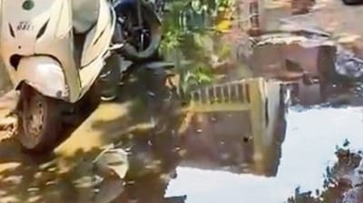 Broken gutters, dirty water spillage plague Juhu Koliwada Broken gutters, dirty water spillage plague Juhu Koliwada