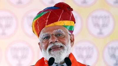 Prime Minister Narendra Modi addresses a public meeting ahead of the Lok Sabha polls, in Karauli. (File photo) Prime Minister Narendra Modi addresses a public meeting ahead of the Lok Sabha polls, in Karauli. (File photo)