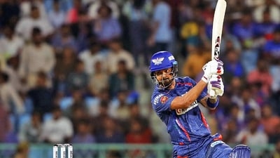 Lucknow Super Giants got off to a good start despite losing Quinton de Kock early thanks to captain KL Rahul, who seemed to have rediscovered his mojo in an innings in which he scored 39 off 22 balls. (LSG-X) Lucknow Super Giants got off to a good start despite losing Quinton de Kock early thanks to captain KL Rahul, who seemed to have rediscovered his mojo in an innings in which he scored 39 off 22 balls. (LSG-X)