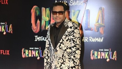 Music maestro AR Rahman, who has composed the music of Amar Singh Chamkila, decided to experiment with his look and managed to impress the fashion police. His floral pantsuit is over the top, but it has a festive vibe to it which deserves praise Music maestro AR Rahman, who has composed the music of Amar Singh Chamkila, decided to experiment with his look and managed to impress the fashion police. His floral pantsuit is over the top, but it has a festive vibe to it which deserves praise