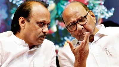 Ajit Pawar and Sharad Pawar (File Photo) Ajit Pawar and Sharad Pawar (File Photo)