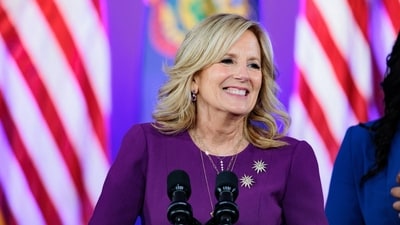 In a bid to garner LGBTQ voters for President Joe Biden's reelection campaign, Jill urged the community members to “fight like hell” to defeat Trump in the White House race. (Bloomberg)