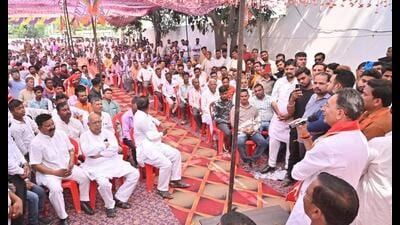 BJP candidate Jitin Prasada addressing a public meeting in Pilibhit on Friday. (Sourced) BJP candidate Jitin Prasada addressing a public meeting in Pilibhit on Friday. (Sourced)