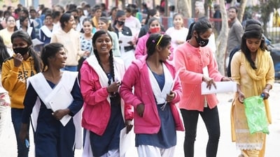 As per the officials, 461273 general candidates appeared for the Intermediate 1st-year exam, of which 310875 students passed. (Santosh Kumar ) As per the officials, 461273 general candidates appeared for the Intermediate 1st-year exam, of which 310875 students passed. (Santosh Kumar )