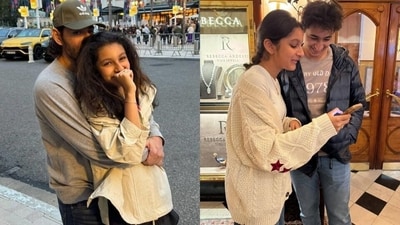 Mahesh Babu shared sweet pictures with his children from their trip to Switzerland. (Instagram) Mahesh Babu shared sweet pictures with his children from their trip to Switzerland. (Instagram)