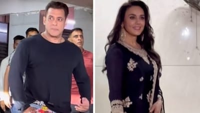 Salman Khan and Preity Zinta attend Sohail Khan's Eid party Salman Khan and Preity Zinta attend Sohail Khan's Eid party