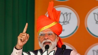 Udhampur: Prime Minister Narendra Modi addresses a public rally ahead of the upcoming Lok Sabha elections. (PTI) Udhampur: Prime Minister Narendra Modi addresses a public rally ahead of the upcoming Lok Sabha elections. (PTI)