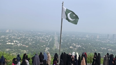 A Pakistani flag flies on a lookout. (AP) A Pakistani flag flies on a lookout. (AP)