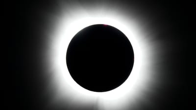 A total solar eclipse is seen from Arlington, Texas, April 8, 2024. (AP Photo/Julio Cortez) (AP) A total solar eclipse is seen from Arlington, Texas, April 8, 2024. (AP Photo/Julio Cortez) (AP)