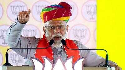 Prime Minister Narendra Modi addresses a public meeting on Thursday ahead of the Lok Sabha polls. (ANI Photo) Prime Minister Narendra Modi addresses a public meeting on Thursday ahead of the Lok Sabha polls. (ANI Photo)