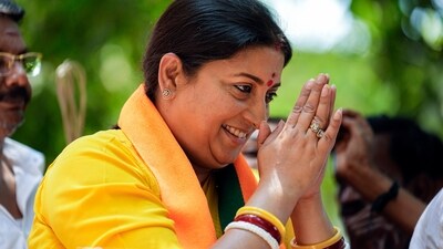 Smriti Irani said the Congress leaders were not seen in Amethi during the Covid pandemic. (PTI) Smriti Irani said the Congress leaders were not seen in Amethi during the Covid pandemic. (PTI)